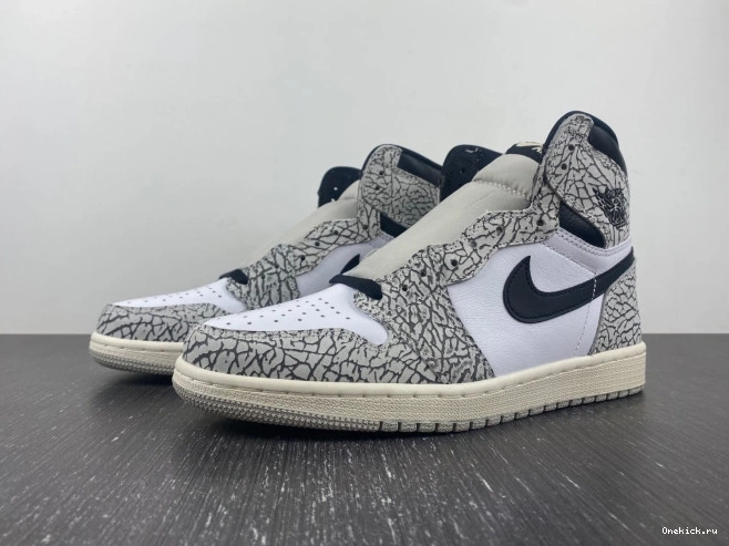 One Kick White DZ5485-052 Cement High OG Air 1 Jordan 0722